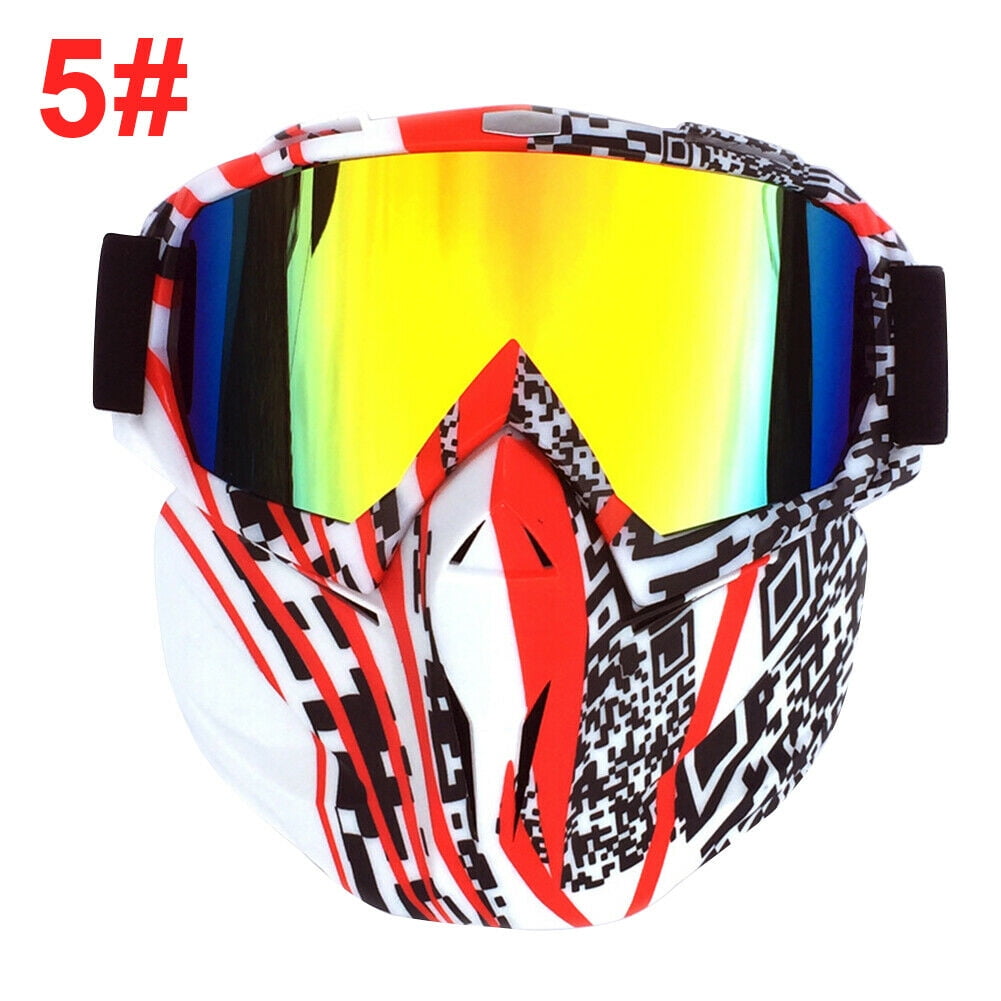 Motorcycle Goggles Face Mask Dirt Bike Motocross Off-Road MX ATV Eyewear Glasses
