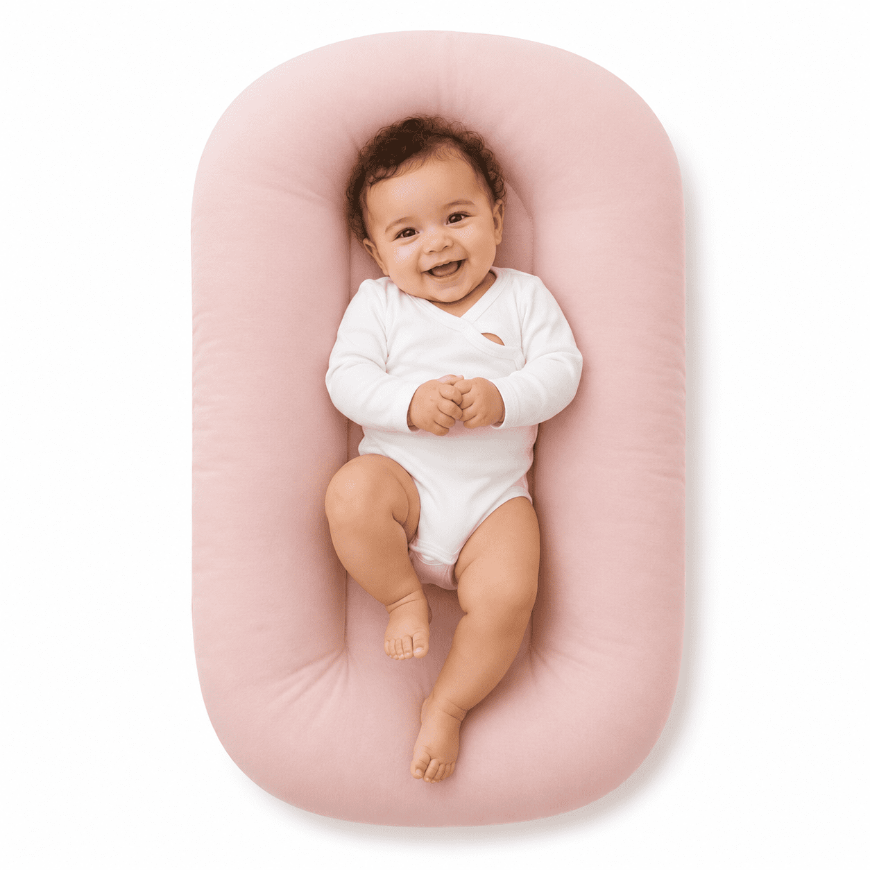 Baby Lounger,Infant Support Cushion and Tummy Time Mat for Newborns,Portable Padded Floor Seat,29.5 x 17.7 x 3.5 in