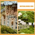 thumbnail image 3 of WASHWEPE 3Pcs Garden Mini Fence With Decorative Function For Micro Landscape Ornaments And Gardening, 3 of 8