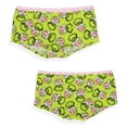 thumbnail image 5 of Dr Seuss The Grinch Women's 3-Pack Allover Character Designs Underwear Panties Pink Santa Boyshorts, 5 of 7