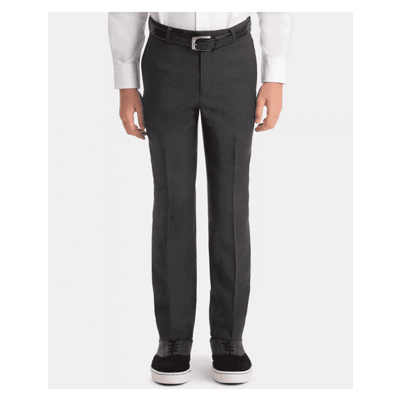 Lauren Ralph Lauren Men’s 100% Wool Solid Classic Fit Dress Pants, Charcoal, 37.