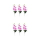 thumbnail image 4 of Ambiente vibrante de plástico Toystoory 3 piezas flores de orquídeas artificiales tridimensionales quad Blanco violeta 2Conjunto, 4 of 6