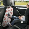 thumbnail image 5 of strawberry cute pattern BackSeat Car Organiser, Waterproof Scratchproof Car Seat Protector with Pocket for Kids Dogs Pets, Kick Mat Back Seat Protector, 2 Pack Back Seat Cover, 5 of 5