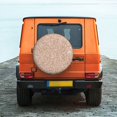 thumbnail image 6 of Logiee Beige Sparkling Glitter Print Spare Tire Cover, Universal Wheel Protectors,Waterproof Dust-Proof UV Sun Wheel Tire Cover,Fit for SUV, RV, Travel Trailer, Truck-14 inch, 6 of 6