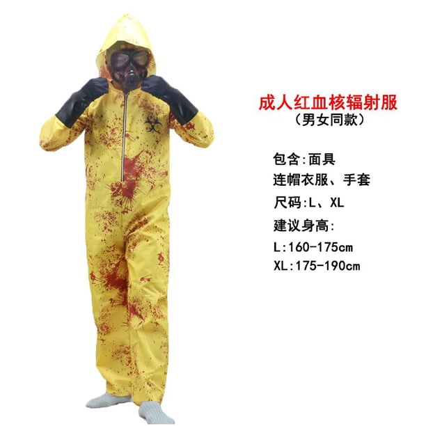 Trajes de radiación Nuclear creativos para adultos, vestido de rendimiento para persona infectada, para Halloween, para hombre y mujer, novedad de 2023 xuanjing unisex