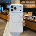 thumbnail image 3 of For iPhone 17 Pro Max Case,Silicone Waterproof Anti-Yellowing Magnetic Mobile Phone Protective Cover,White,iPhone 17-6.3", 3 of 7