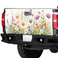 thumbnail image 3 of Lotusprinthandmade Wild Garden Flower Tailgate Wrap 2 Sizes (26"x66"), Unique Art for Truck Lovers, 3 of 5