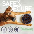 thumbnail image 4 of FAHRMOSIS Cuenco para perros de 32 onzas con inserto de alimentador lento, cuenco de agua para mascotas de acero inoxidable para razas medianas y grandes, base de goma antideslizante y alimentador de, 4 of 5
