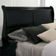 thumbnail image 5 of Furniture of America Jussy Transitional Solid Wood Full Sleigh Bed in Black, 5 of 6