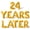 Gold, variant on Letter Balloons - 24 YEARS LATER 16" Inch Alphabet Letters Foil Mylar Balloon 24th Birthday Party Banner (Blue)
