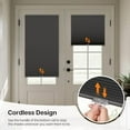 thumbnail image 3 of Cordless Cellular Shades for French Doors, No Drill French Door Blinds for Privacy, Blackout Light Blocking Honeycomb Shades for Sliding Doors Front Door Patio, 1 Pack,H, Black, 3 of 6
