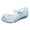 Blue, variant on Gyujnb Girls Jelly Sandals Rhinestone Bow Soft Sole Hook and Loop Princess Shoes for Dress Up,9-9.5 Years