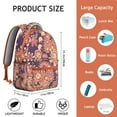 thumbnail image 3 of Tribal Paisley Design Students Backpack Colorful Boho Vintage Floral School Bag with Abstract and Decorative Ethnic Pattern, 3 of 6