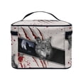 thumbnail image 3 of HELLHERO Wolf Pattern Large Capacity Cosmetic Bags Portable Travel Cosmetic Case Organizer Women & Men Wide-open Travel Make Up Organizer, 3 of 5