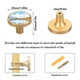 thumbnail image 3 of Kitchen Cabinet Knobs Cabinet Handles 1.25 inch Diameter Zinc Alloy Snow-capped Mountains Reflecting in Lake 4 Pack, 3 of 9