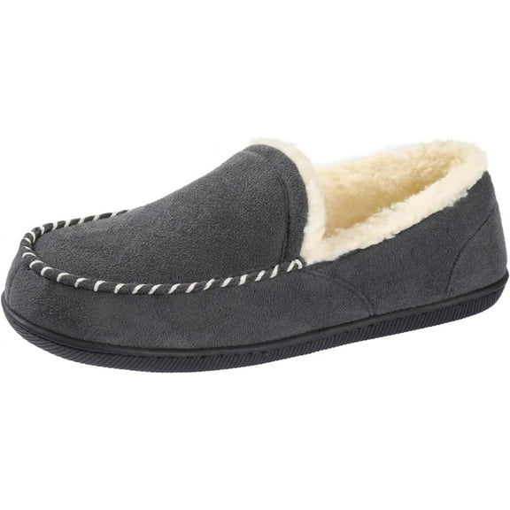 Zizor Women's Fuzzy Moccasin Slippers Memory Foam Cozy House Shoes