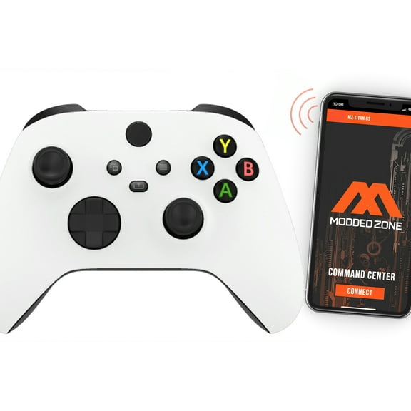 "Soft White" Xbox One X SMART Custom Rapid Fire Modded Controller.FPS mods. COD Warzone