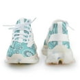 thumbnail image 4 of Irregular Pink Paisley Bandana Print Walking Shoes for Men Woman Lightweight Tennis Fashion Elastic Sports Shoes Cushion Basketball Shoes, 4 of 7
