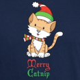 thumbnail image 3 of CafePress - Catnip Christmas Dark T Shirt - Men's Classic Graphic Cotton T-Shirt, 3 of 4