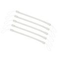thumbnail image 1 of Unique Bargains 6' Plastic Retractable Spring Coil Strap Key Holder Stylus Cord, Clear 5 Pack, 1 of 5