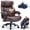 brown, variant on Big and Tall Office Chair, 800 LBS Weight Capacity Ergonomic PU Leather Executive Chair for Home Office, Massage Footrest, Adjustable Lumbar Support, Extra Wide Seat