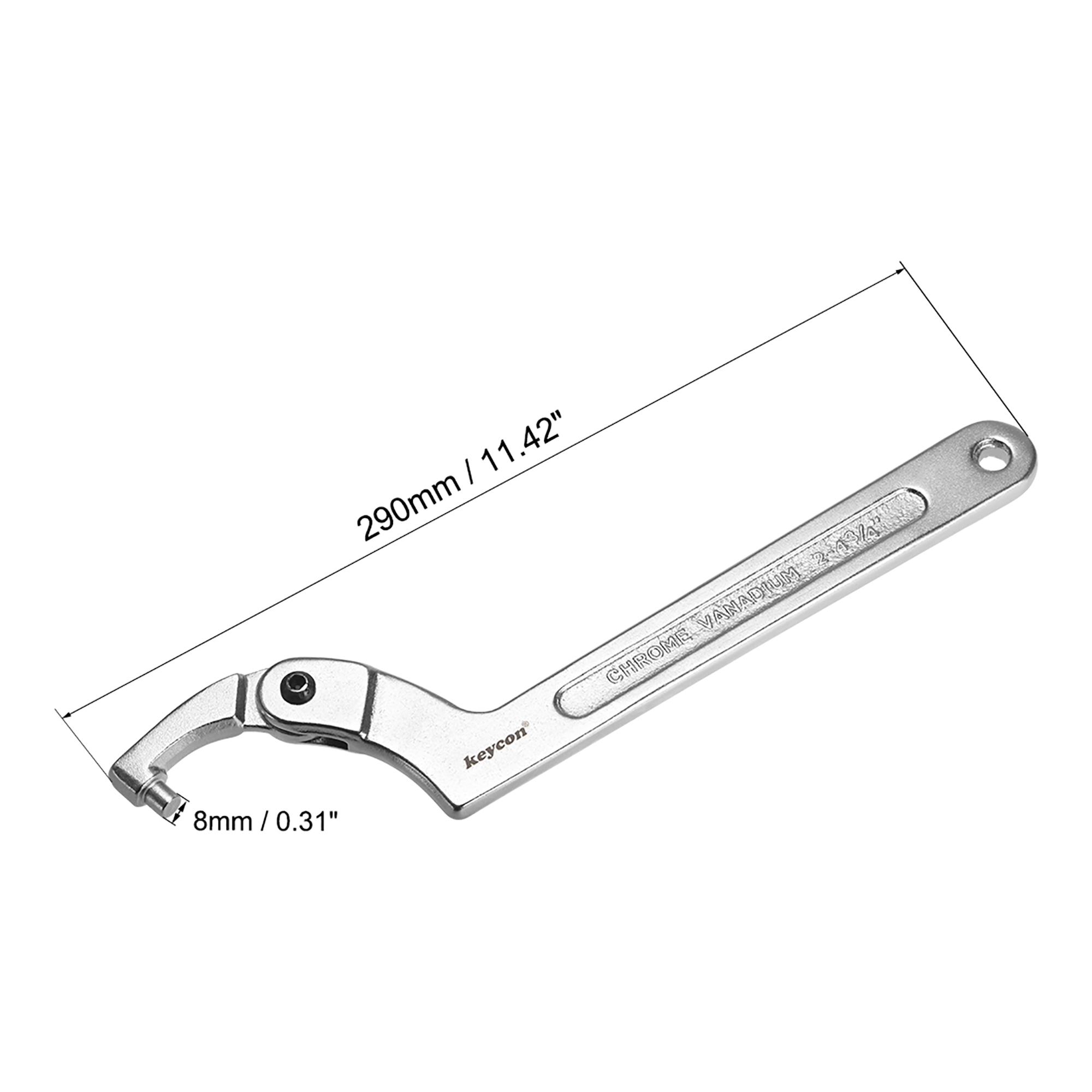 Bature C Spanner Tool Adjustable Hook Wrench 3276MM 11/43 Motorcycle