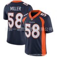 thumbnail image 1 of Broncos Jersey Broncos Embroidered Football Uniform 3# Wilson 30# 5# 2# Copy Player Name Jersey, 1 of 2