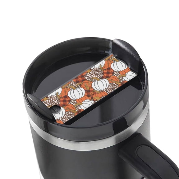 Kdxio Various Pumpkins Name Plate Compatible Stanley Cups Name Tag Acrylic Nameplate Tumbler Lid Topper for Cup Accessories