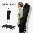 thumbnail image 4 of Outsunny 2 Person Folding Camping, Portable Sleeping Cot w/ Carry Bag Black, 4 of 9