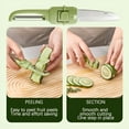 thumbnail image 4 of ZEPARO 2-In-1 Portable Fruit Knife,Small Fruit Knife,Fruit Knife with Cover,Fruit Knife Set,Paring Knife for Kitchen Use,Potato Vegetable Orange Apple Carrot Peeler,Paring Knife Extra Sharp, 4 of 7