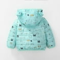 thumbnail image 5 of Kiijoy Winter Coat for Girls Cute Cat Print Bear Ears Hooded Puffer Jacket, Sizes 18-24M, 5 of 5