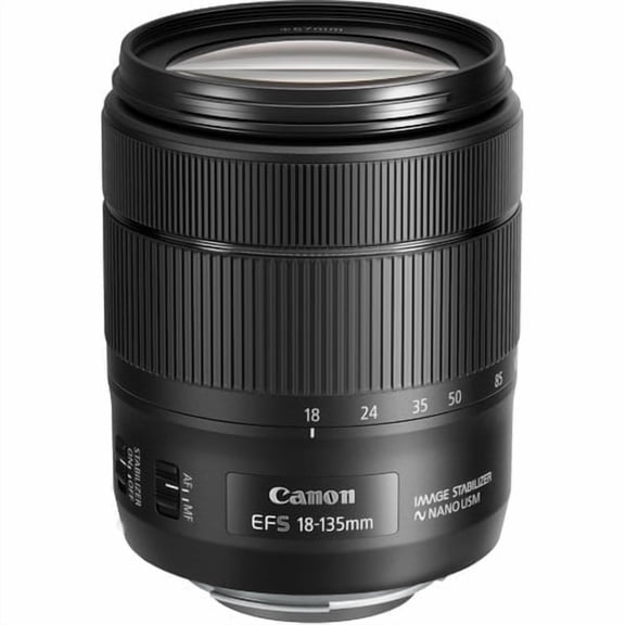 Canon EF-S 18-135mm f/3.5-5.6 IS USM Standard Zoom Lens, All-Purpose Lens for APS-C DSLR Cameras (International Model)