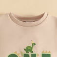 thumbnail image 7 of mgoYE Toddler Baby Boy 1st 2nd Birthday Outfit Dinosaur Short Sleeve T-Shirt Tops Shorts Set Summer Clothes(Yellow,6-12 Months), 7 of 7