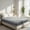 Gray-Full Size&14", variant on YYAo Bed Mat, Mattresses, King Size Mattress, 14 Inch Memory Foam Hybrid Mattress with Pocketed Springs, Medium Firm Support, Blue