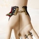 thumbnail image 4 of Pulsera Retro de lujo con borla de rosa roja para Halloween, pulsera Universal, pulsera encantadora, brazalete elegante con flor rosa, 4 of 6
