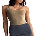 thumbnail image 1 of Women Camisole  One-sling Solid Color Slim Fit Summer Ladies Tops for Party Club, 1 of 4