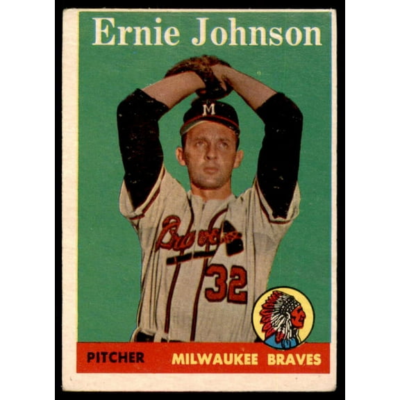 Ernie Johnson Card 1958 Topps #78A