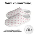 thumbnail image 6 of KLL Animal Pink Color Paw Pattern Adult Unisex Cozy Slippers,Fuzzy Slip-on Slippers TPR Sole Slippers Comfort Plush Home Footwear for Indoor & Outdoor-46/47, 6 of 7