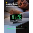 thumbnail image 4 of Reloj despertador digital Odokee, grande y audaz, número 5, brillo, 4 of 8