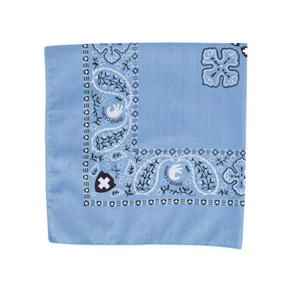 Insect Shield Bug Repellent Bandana, Light Blue, One Size