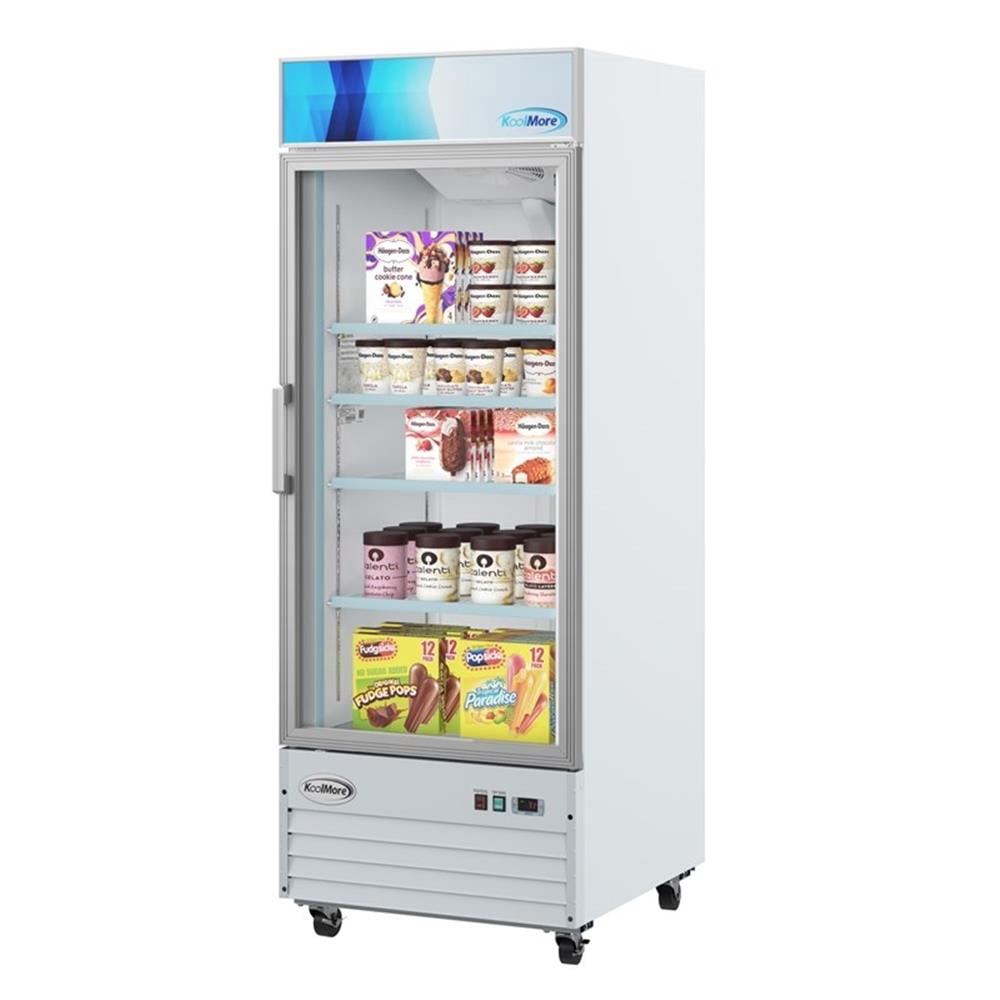 Pemberly Row 31" 1-Door Display Merchandiser Freezer 23 cu. ft. in White