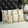 thumbnail image 4 of Yellow Grey Botanical Throw Pillow Cover, Abstract Tree Branchs Rectangle Decorative Pillow Case Protector Soft Cushion Cover Lumbar Pillowcase for Couch Sofa Bedroom Car Chair Decor 20x26 Inch, 4 of 8