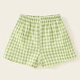 thumbnail image 2 of Xudanell Toddler Shorts for Girls Plaid Softball Shorts Bottoms Cotton Girls Versatile Clothes Outside, 2 of 6