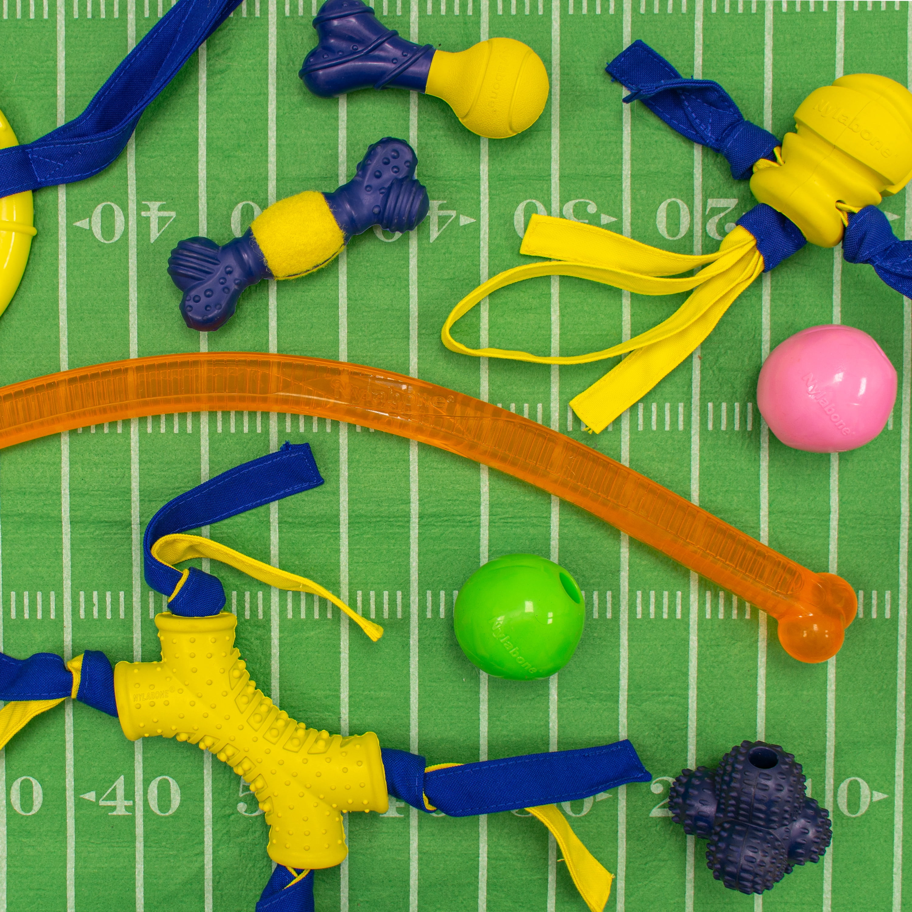 Nylabone Power Play Tennisball Für Hunde, Größe L, 2 Stück – Mit Quietscher, Weich Für Zähne