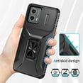 thumbnail image 5 of for Motorola Moto G 5G 2023 Case with HD Screen Protector & Slide Camera Cover & Kickstand, [Military-Grade] Phone Case for Moto G 5G 2023 (Y_Black), 5 of 10