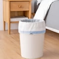 thumbnail image 6 of CCOCC Small Trash Bags 4 Gallon-Drawstring 4 Gallon Trash Bag,Tear-Free 4 Gal Small Garbage Bags,Separated Unscented White Small Trash Bags Bathroom Trash Bags,57 Count, 6 of 6