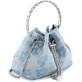 thumbnail image 4 of LHSHIDU Women Evening Handbag Mini Clutch Rhinestone Pouch Crossbody Handbag Purse Top Handle Floral Shoulder Bag Prom, 4 of 6