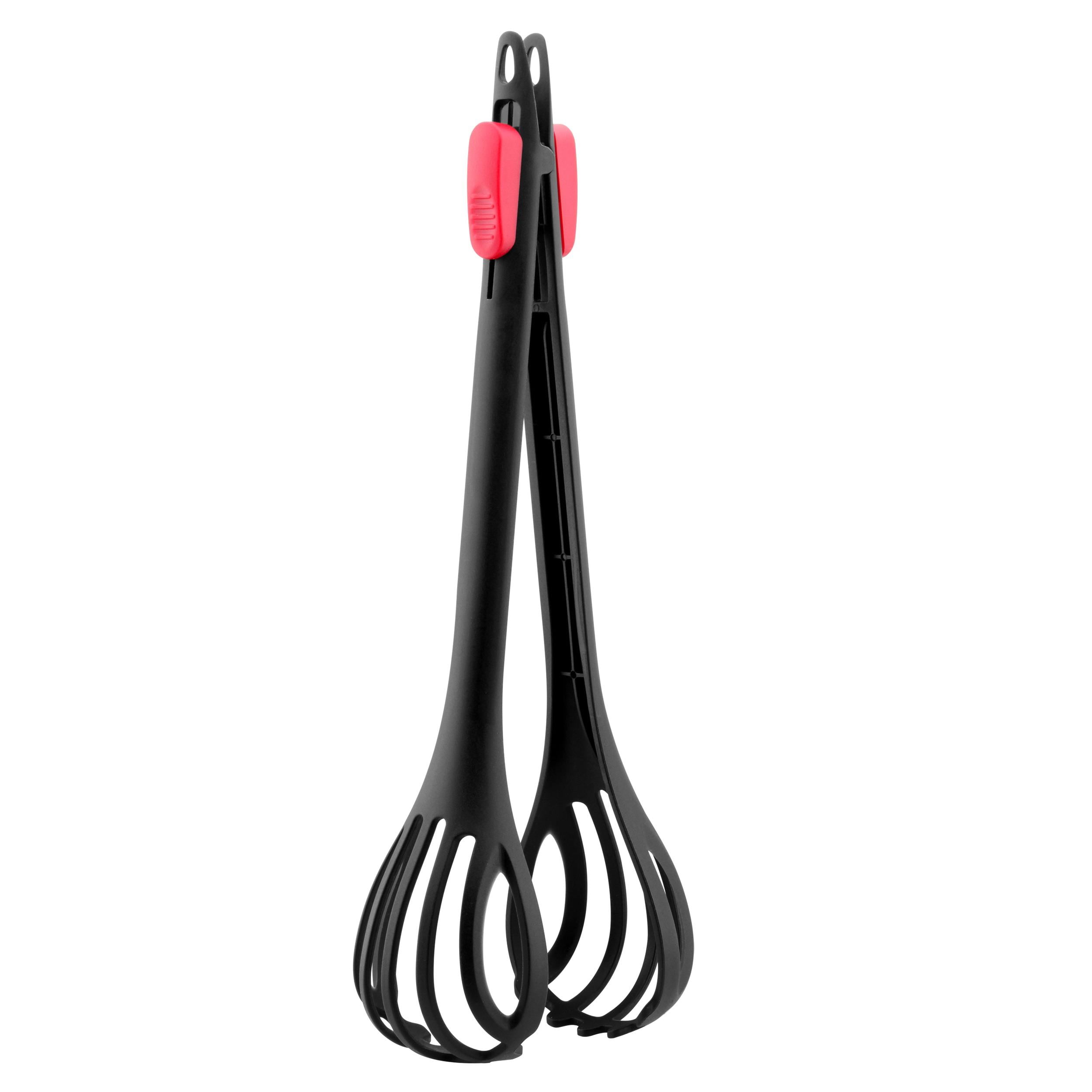 MoHA! by Widgeteer Mix & Serve Whisk, Tong & Strainer, Black