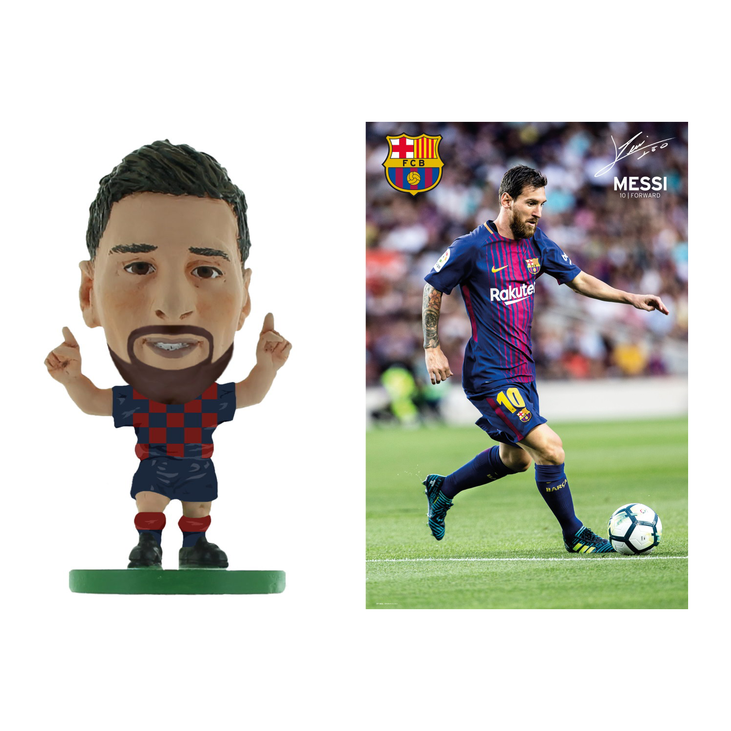 SoccerStarz Barcelona 2 Tall Lionel Messi 