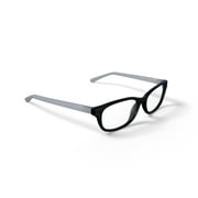 Walmart Womens FM14115 Square Prescription Eyeglasses with Case, Black/Pearl White